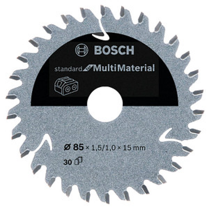 AKTION: BOSCH Standard for Multi Material Kreissägeblatt 85,0 mm, 30 Zähne, 1 St. mit Prämie nach Registrierung – Bild 1 von 3