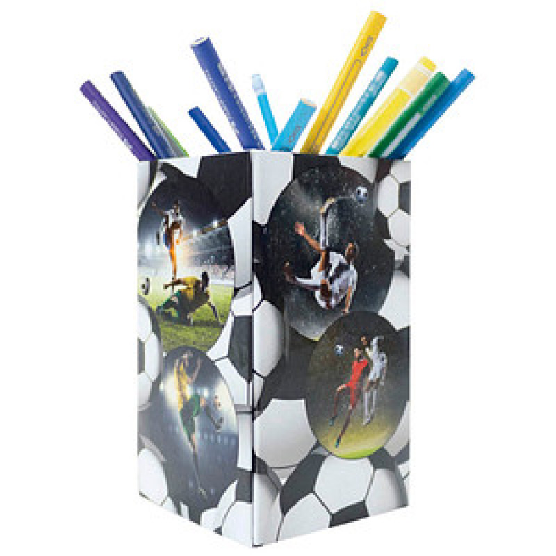 HERMA Stiftehalter Fußball Karton 8,0 x 8,0 x 13,5 cm – Bild 1 von 4