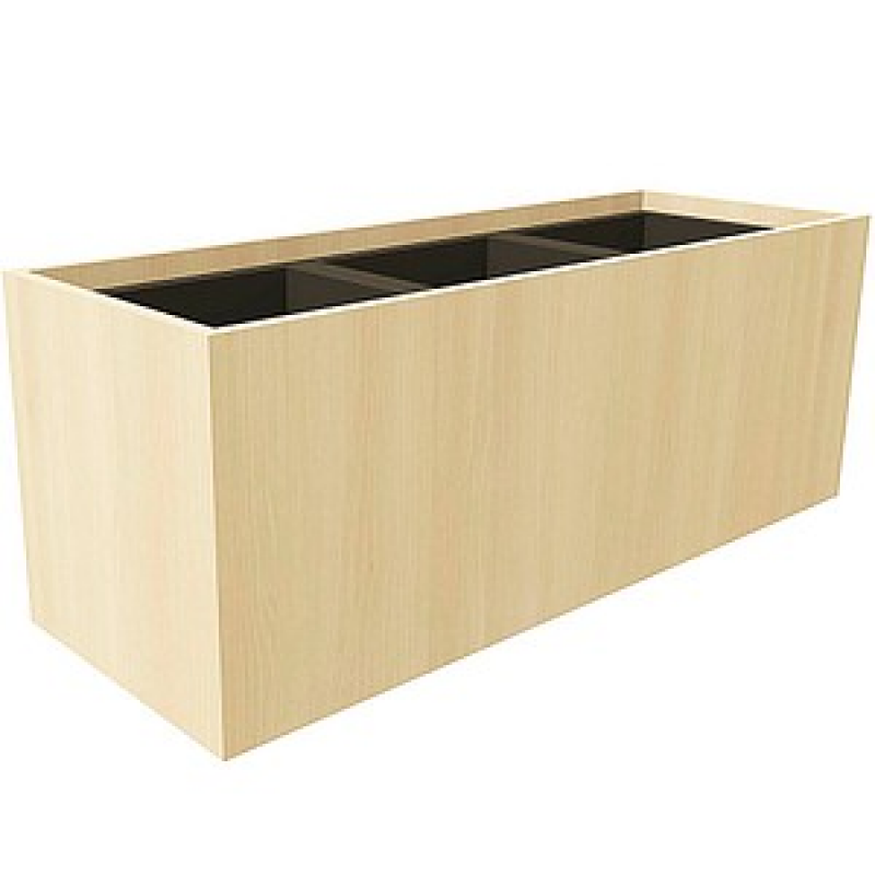 fm Pflanzkübel Plant Holz königsahorn rechteckig 106,2 x 40,0 cm, 1 St. – Bild 1 von 2