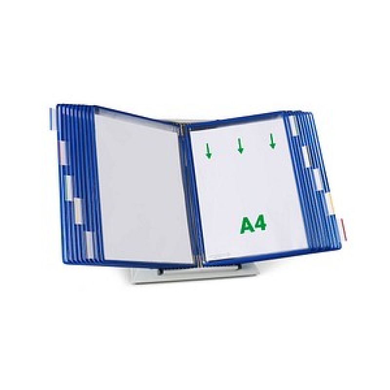 tarifold Sichttafelsystem 434201 DIN A4 blau mit 20 St. Sichttafeln, 1 St.