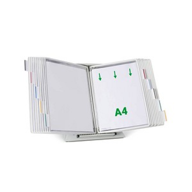 tarifold Sichttafelsystem 434202 DIN A4 weiß mit 20 St. Sichttafeln, 1 St.