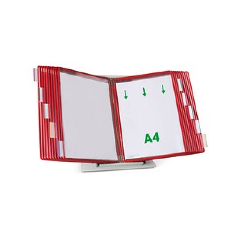 tarifold Sichttafelsystem 434203 DIN A4 rot mit 20 St. Sichttafeln, 1 St.