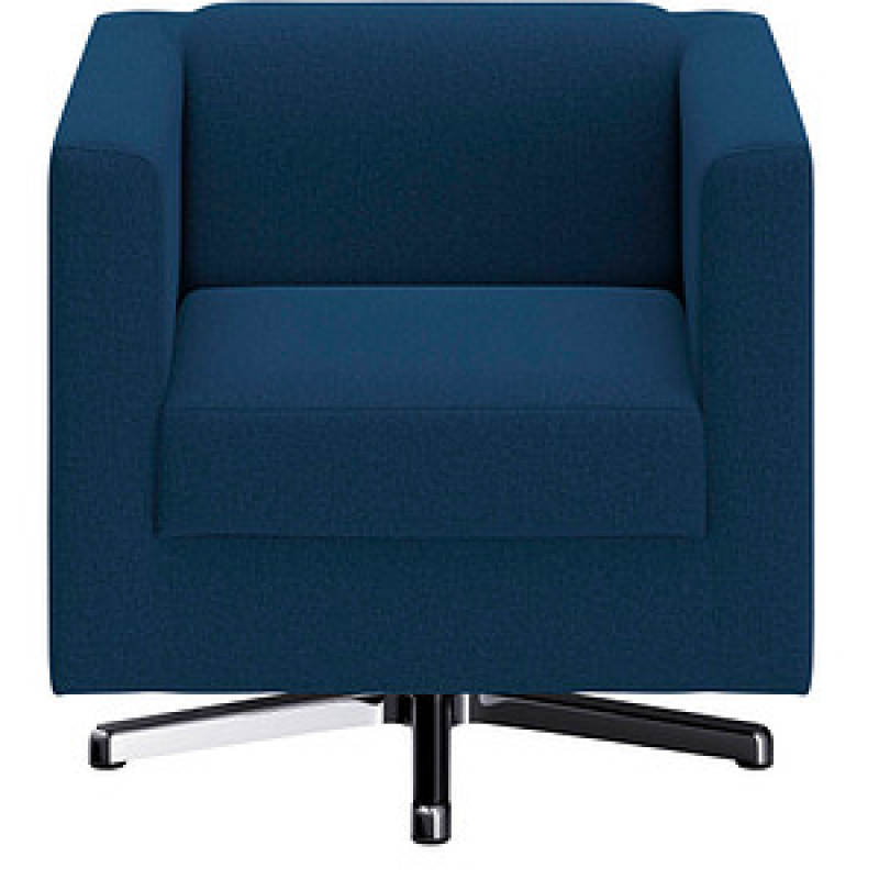 DOMO Collection Sessel BOB blau silber Stoff 72,0 cm 75,0 cm, 1 St. – Bild 1 von 6