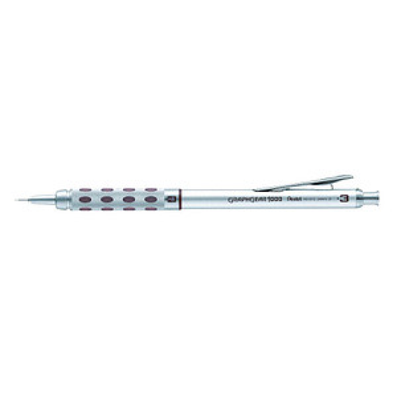 Pentel Graphgear 1000 PG101 Druckbleistift silber HB 0,3 mm, 1 St.