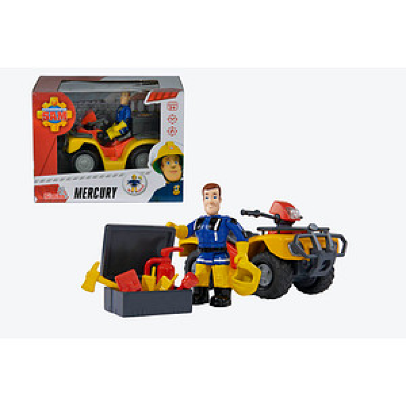 Simba Feuerwehrmann Sam Mercury-Quad 109257657 Spielzeugauto – Bild 1 von 2