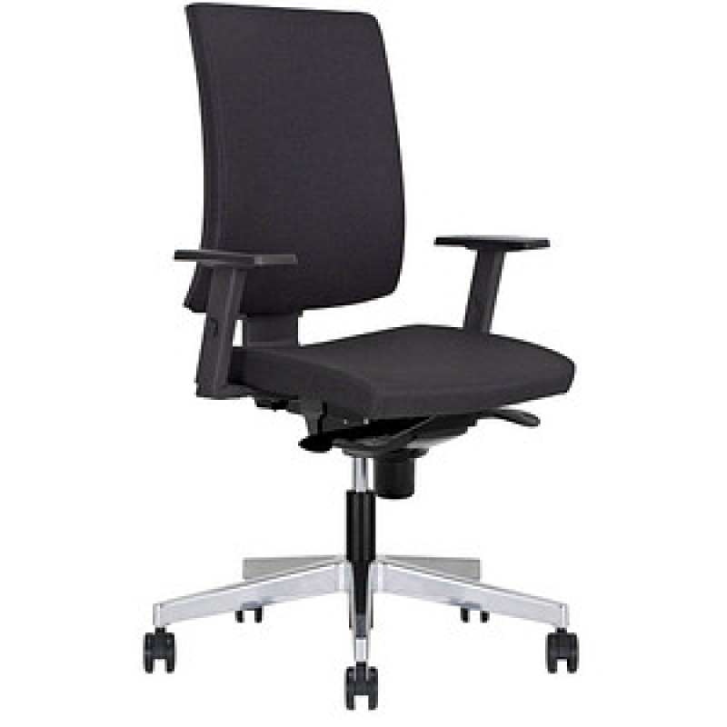Nowy Styl Bürostuhl Navigo Stoff schwarz, Gestell chrom – Bild 1 von 9