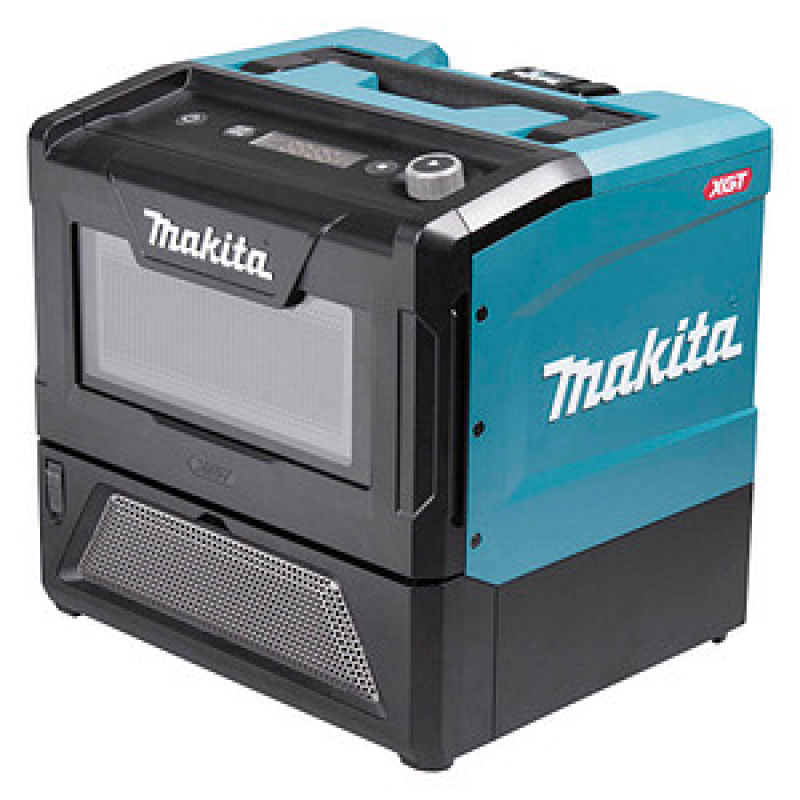 AKTION: makita MW001GZ Akku-Mikrowelle 350/500 W blau/schwarz mit Prämie nach Registrierung – Bild 1 von 11