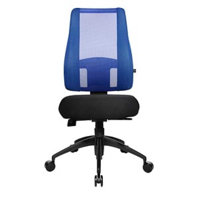 Topstar Bürostuhl Lady Sitness® Deluxe, LT20B0W506 Stoff blau, Gestell schwarz – Bild 1 von 3