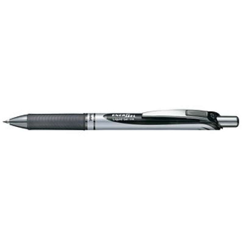 Pentel EnerGel BL77 Gelschreiber schwarz/silber 0,35 mm, Schreibfarbe: schwarz, 1 St. – Bild 1 von 2