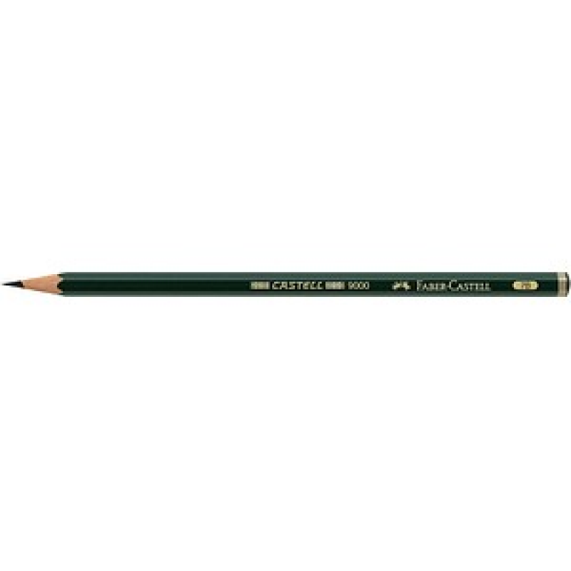 FABER-CASTELL 9000 Bleistift 7B grün, 1 St. – Bild 1 von 2
