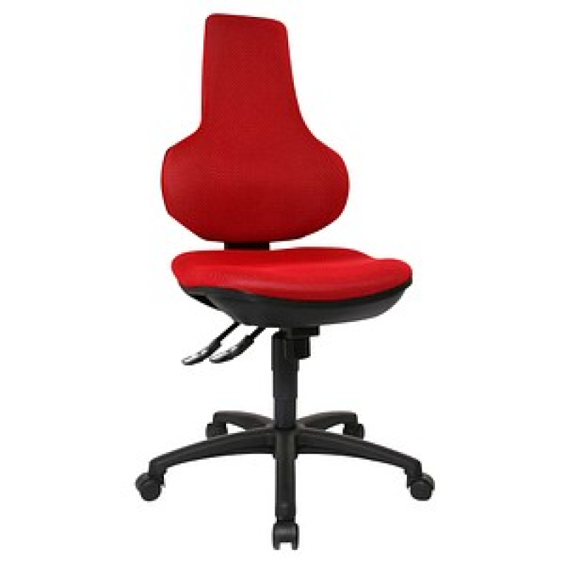 Topstar Bürostuhl Ergo Point® SY, EP02BB2 Stoff rot, Gestell schwarz – Bild 1 von 6