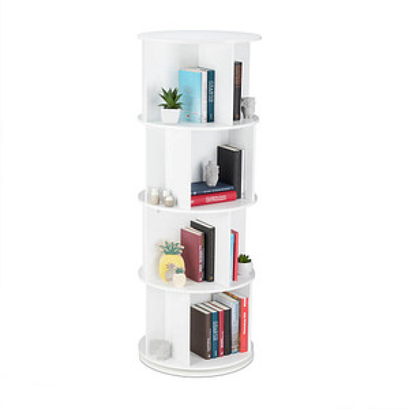 relaxdays Bücherregal weiß 50,0 x 50,0 x 138,0 cm, 1 St. – Bild 1 von 8