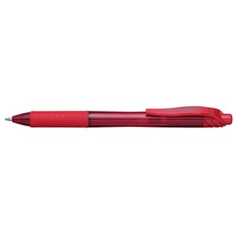 Pentel ENERGEL BL110 Gelschreiber rot/transparent 0,5 mm, Schreibfarbe: rot, 1 St.