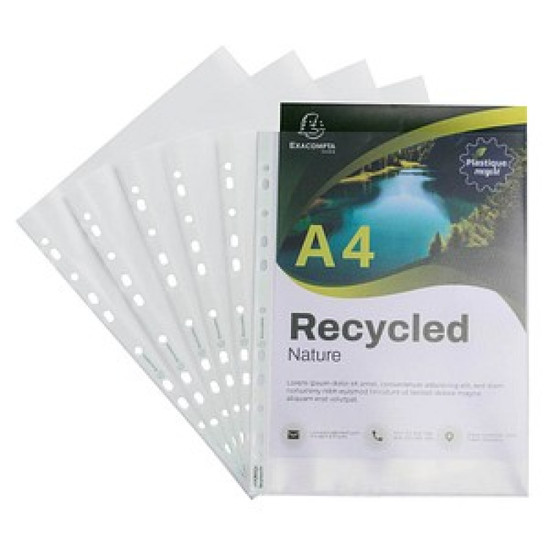 Exacompta Prospekthüllen Forever DIN A4 transparent genarbt 0,12 mm, 25 St. – Bild 1 von 3