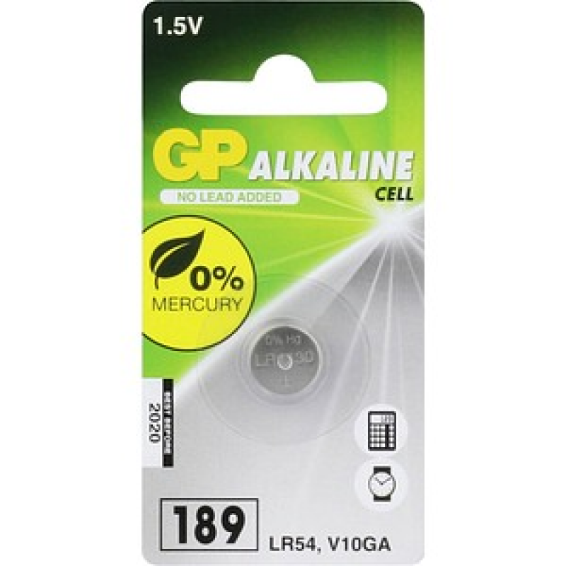 GP Knopfzelle V 10 GA/LR54 Alkali-Mangan 1,5 V, 1 St. – Bild 1 von 5