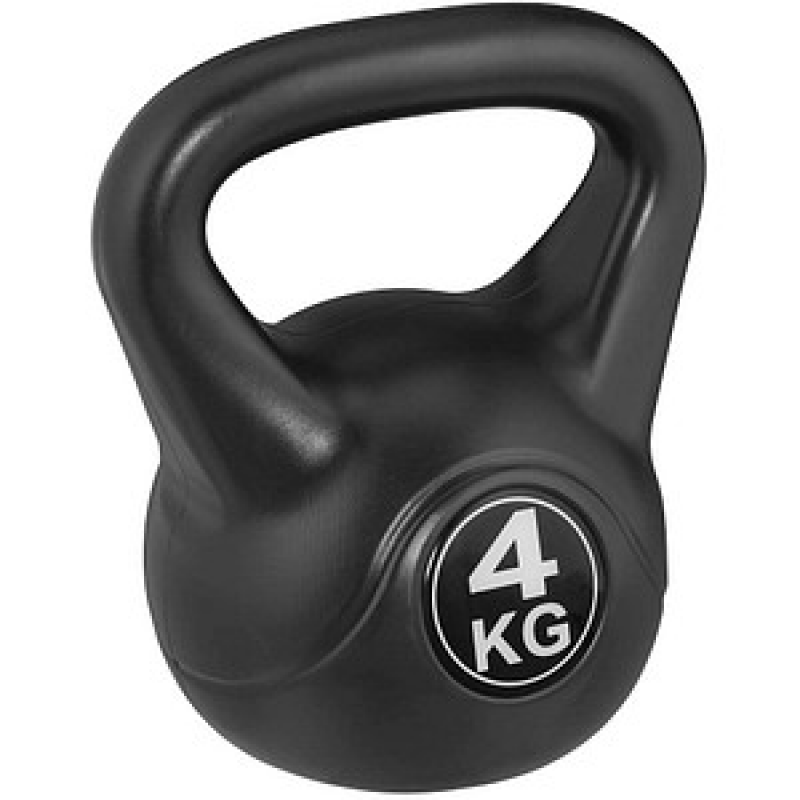 relaxdays Kettlebell schwarz 4,0 kg – Bild 1 von 8