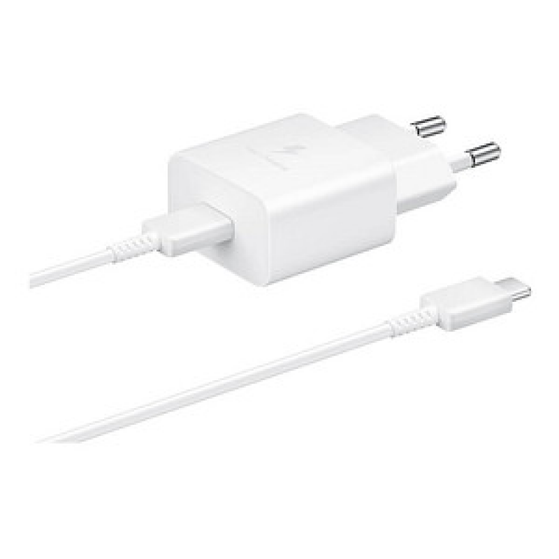 Samsung EP-T1510 Schnellladegerät mit USB-C-Kabel weiß EP-T1510XWEGEU – Bild 1 von 5