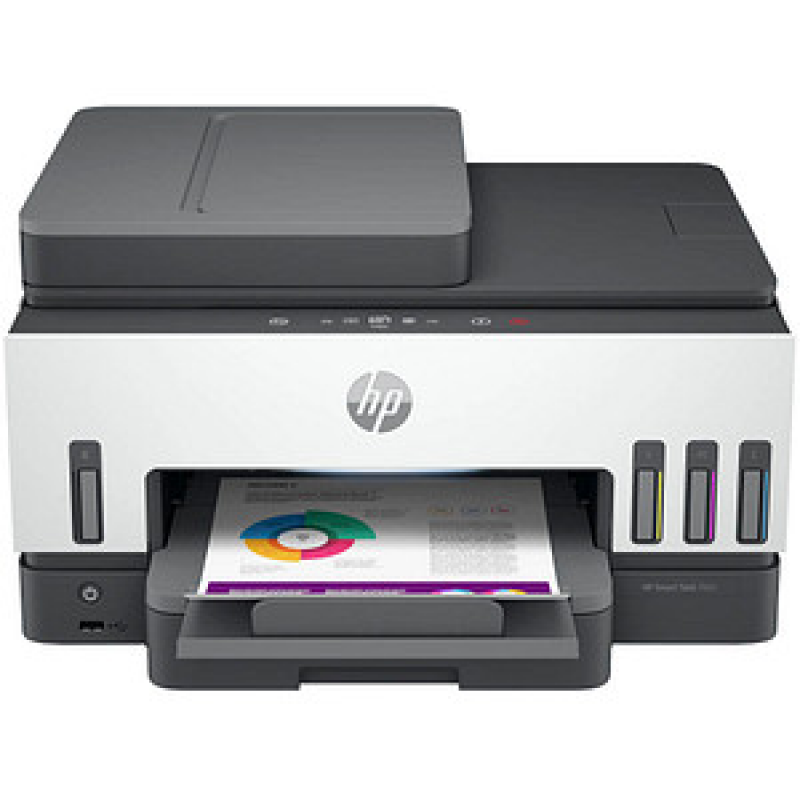 HP Smart Tank 7605 4 in 1 Tintenstrahl-Multifunktionsdrucker grau – Bild 1 von 9