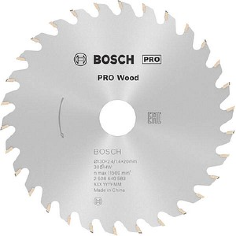 AKTION: BOSCH PRO Wood Kreissägeblatt 130,0 mm, 30 Zähne, 1 St. mit Prämie nach Registrierung – Bild 1 von 9