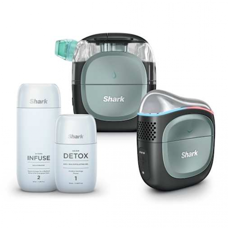 Shark FacialPro Glow + DePuffi Hydro-Powered Facial System für zu Hause in Schwarz | FH320EUBK | von SharkNinja – Bild 1 von 2