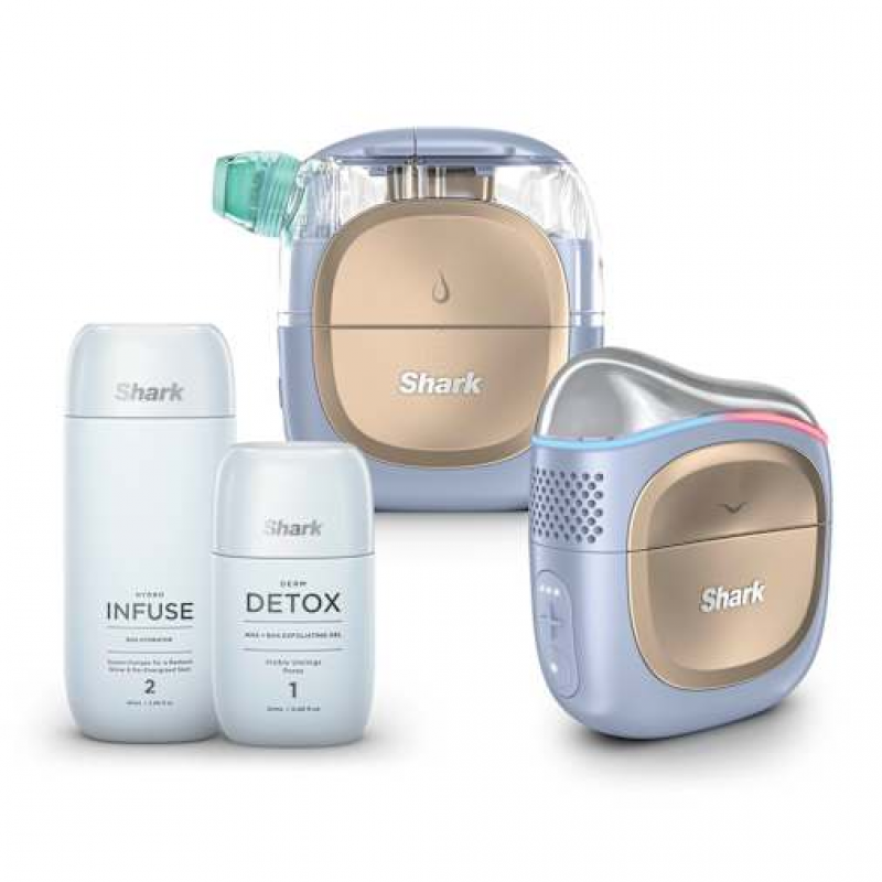 Shark FacialPro Glow + DePuffi Hydro-Powered Facial System für zu Hause – Spa Purple in Lila | FH320EUPL | von SharkNinja – Bild 1 von 2