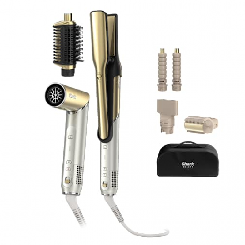 Shark Glam Multistyler für glatte Haare, Wellen und Locken in Gold | HD6051SEU | von SharkNinja – Bild 1 von 2