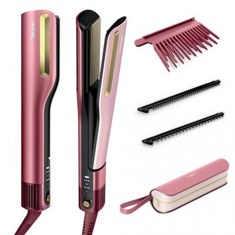 Shark SilkiPro Straight Glätteisen und Haartrockner in Rosa | HT401EUPK | von SharkNinja – Bild 1 von 2
