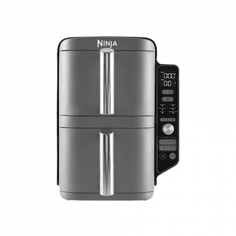 Ninja Double Stack XL 2-Ebenen Heißluftfritteuse 9,5 L in Grau | SL400EU | von SharkNinja – Bild 1 von 2