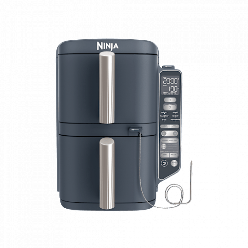 Ninja Double Stack XL 2-Ebenen Heißluftfritteuse 9,5 L in Dunkelblau | SL451EUCYD | von SharkNinja – Bild 1 von 2
