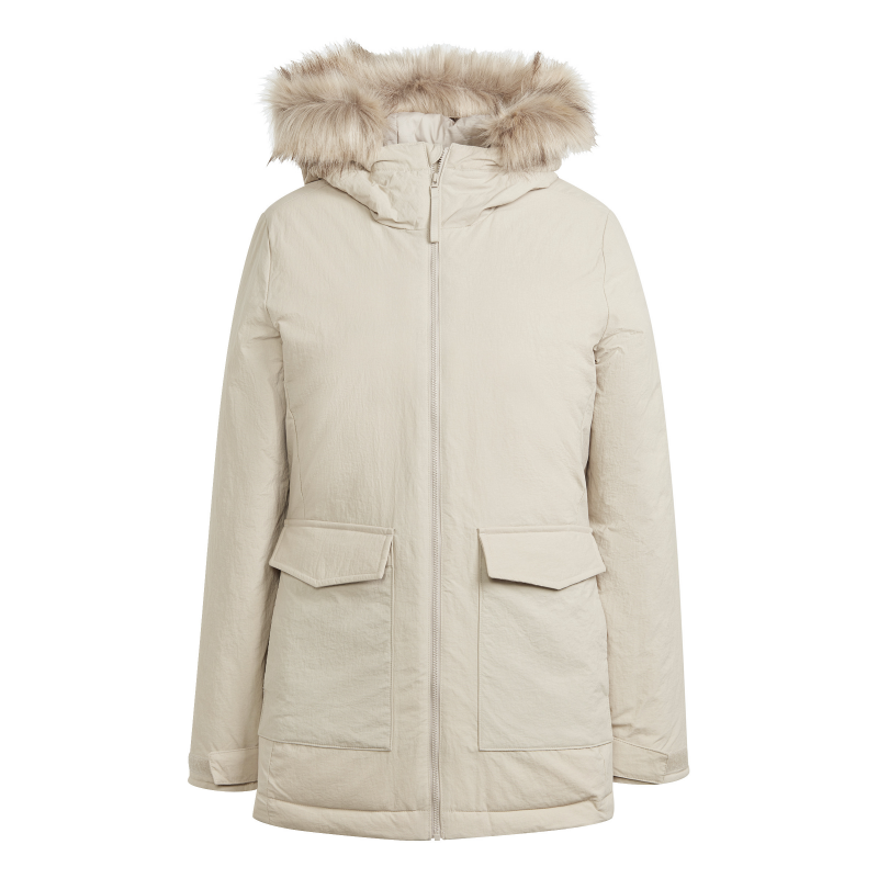 Damen-Parka mit Kapuze und Pelz adidas