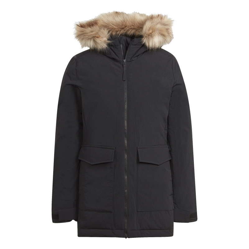 Damen-Parka mit Kapuze und Pelz adidas