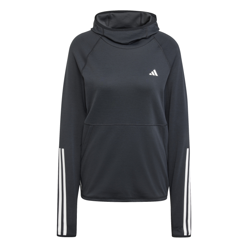 Hoodie Damen adidas Own the Run 3 Stripes