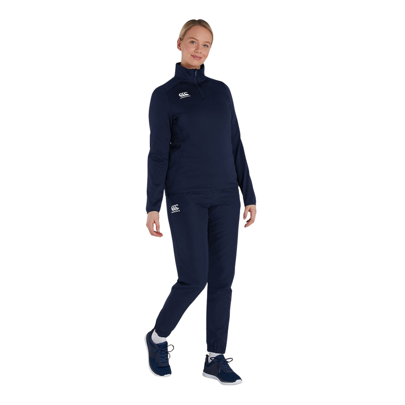 1/4-Zip-Trainingsoberteil, Damen Canterbury Club