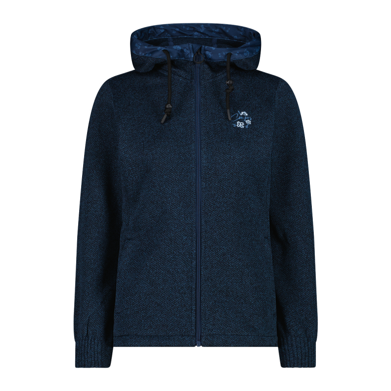 Damen technische Strickjacke mit Kapuze CMP
