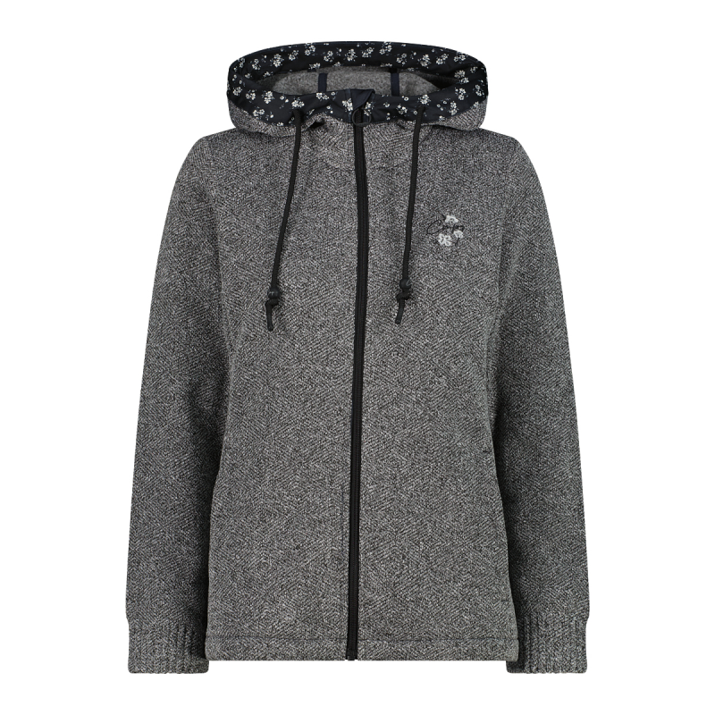 Damen technische Strickjacke mit Kapuze CMP