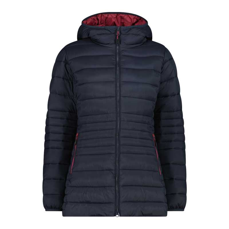 Damen lange Kapuzenjacke mit Reißverschluss Sorona Aura CMP