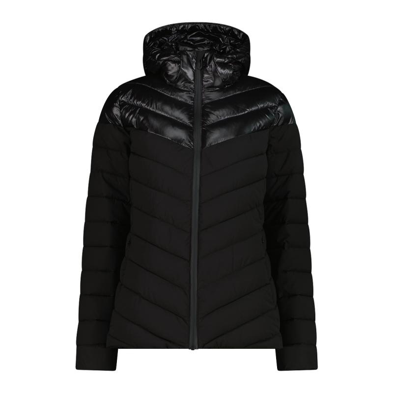 Sorona Aura Damen Steppjacke mit Kapuze und Reißverschluss CMP