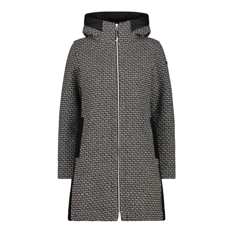 Wooltech Damen Hoodie Mantel CMP