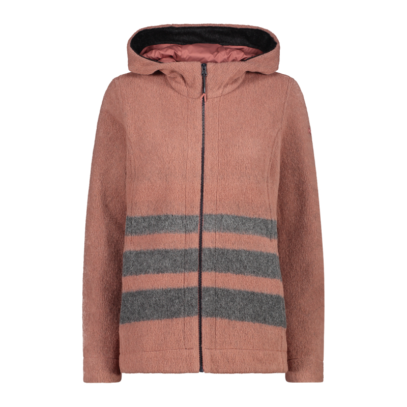 Zip-Hoodie Wooltech Damen CMP