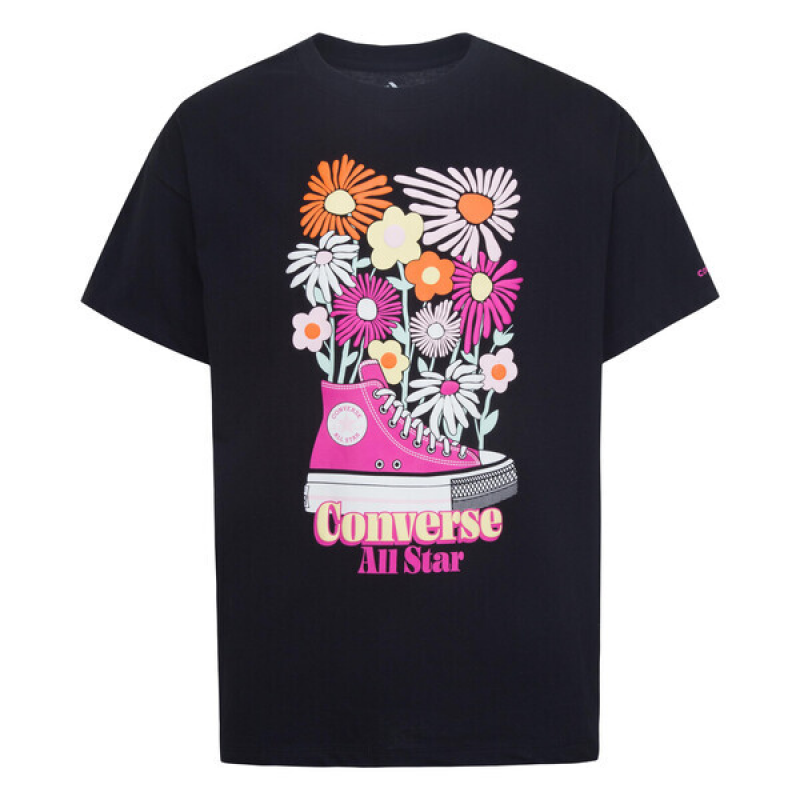 Boyfriend-T-Shirt, Mädchen Converse Graphic