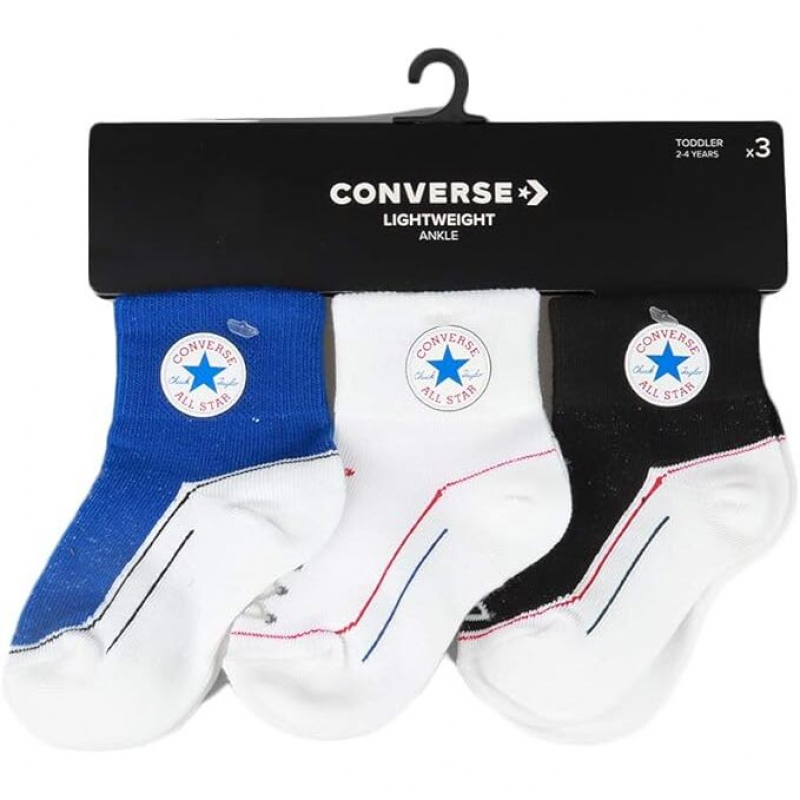 Gestreifte Socken, Baby Converse (x3)