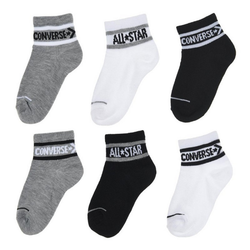 Kindersocken Converse CHN Basic Wordmark Quarter (x6)