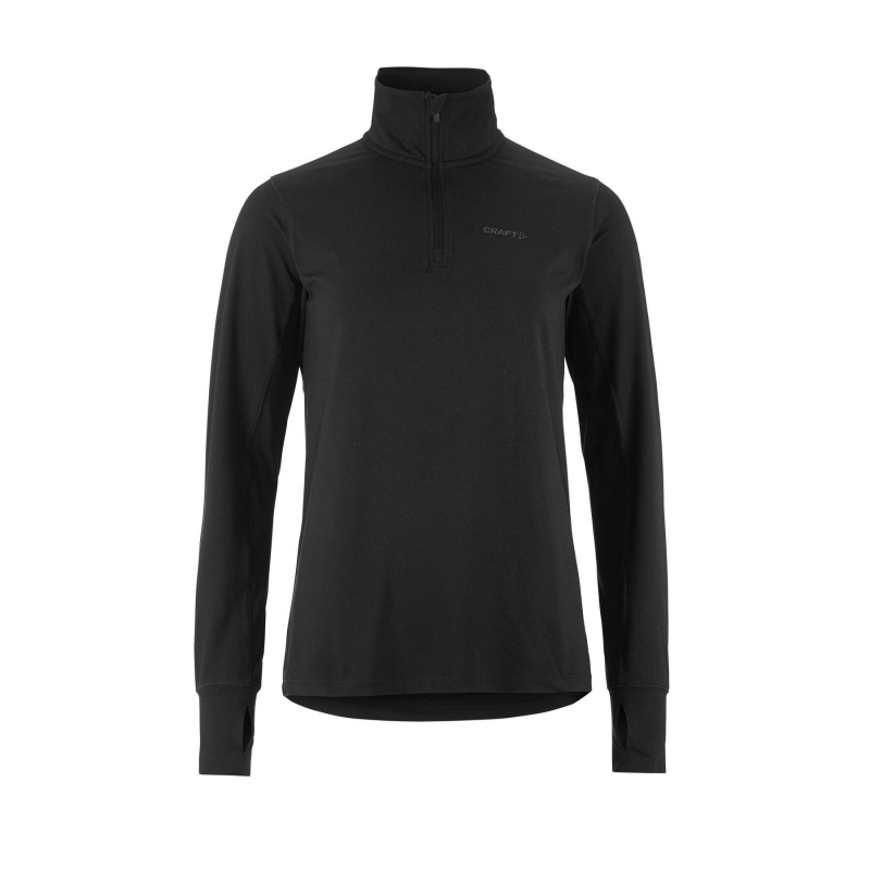 Langarm-Unterhemd 1/2 Reißverschluss Damen Craft Flow
