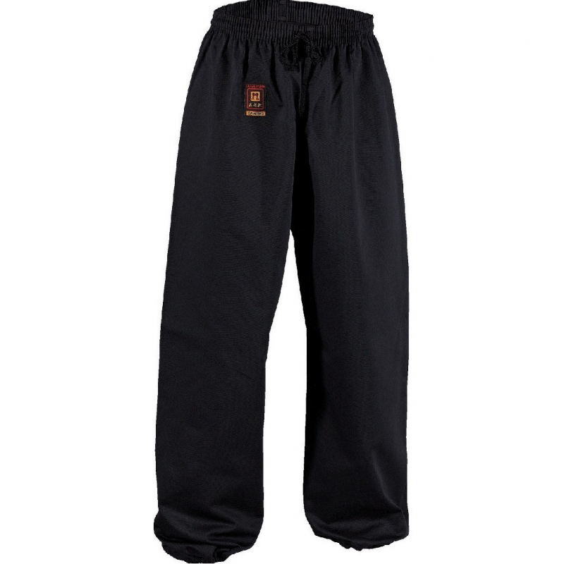 Kimono-Kung-Fu-Hose Kind Danrho Schwarz