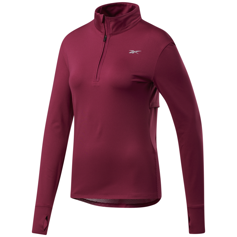 Sweatshirt Frau Reebok Running 1/4 Zip