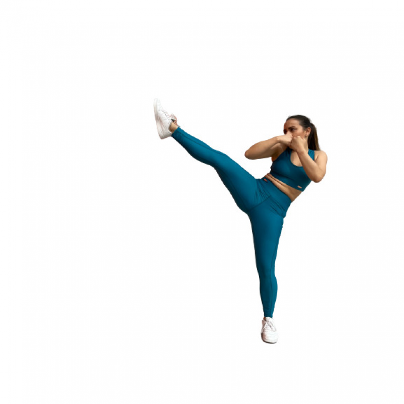 Brassière Damen Les Poulettes Fitness vert canard