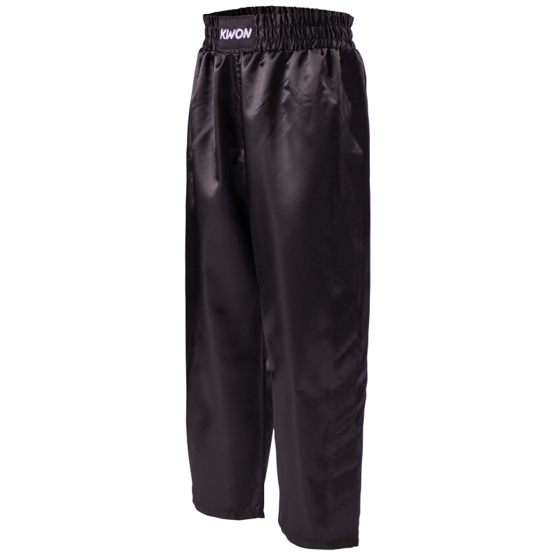 Kickboxing-Hose Satin Kind Kwon Clubline Schwarz