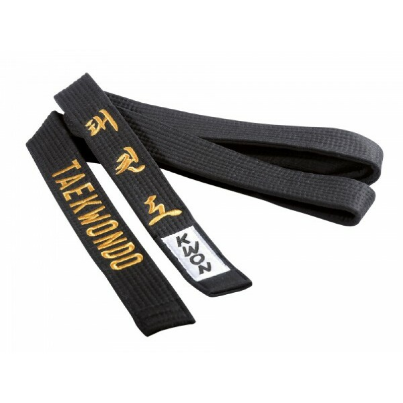 Tae-Gürtelkwondo avec broderie Kwon 4 cm