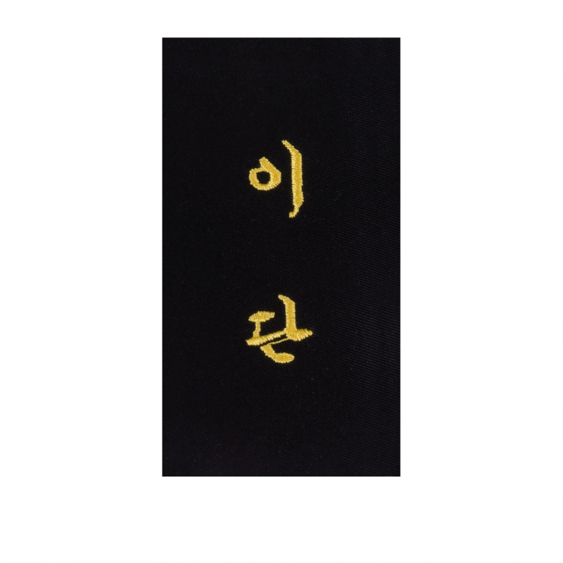 Stickerei zum Selbernähen auf Gürtel "2. Dan" in koreanisch Kwon