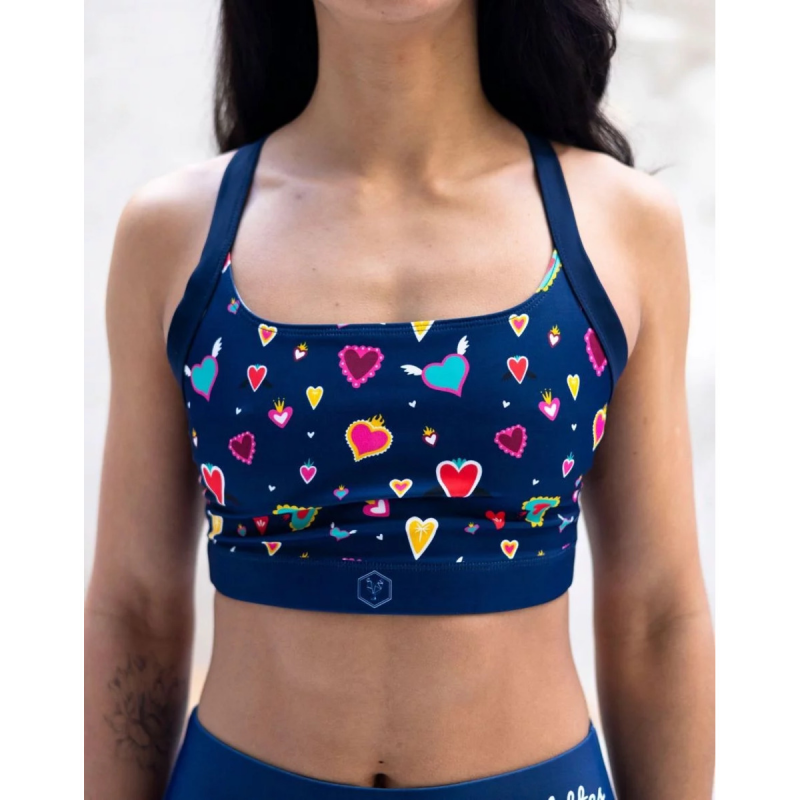 Damen-Sport-BH Les Poulettes Fitness Cœur